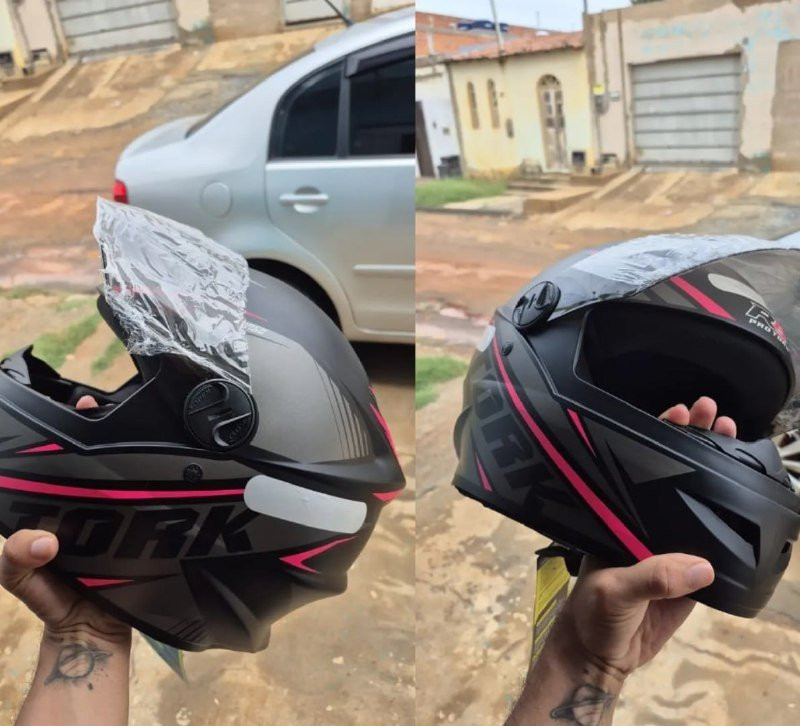 Capacete Moto Pro Tork Fechado Viseira Fumê