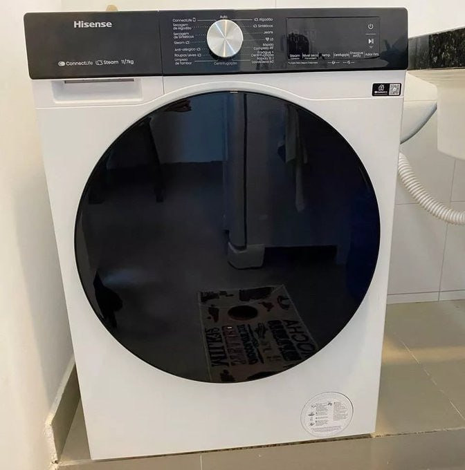 🧺 Lava E Seca Hisense 11kg Branca Conectada Branco - 127v