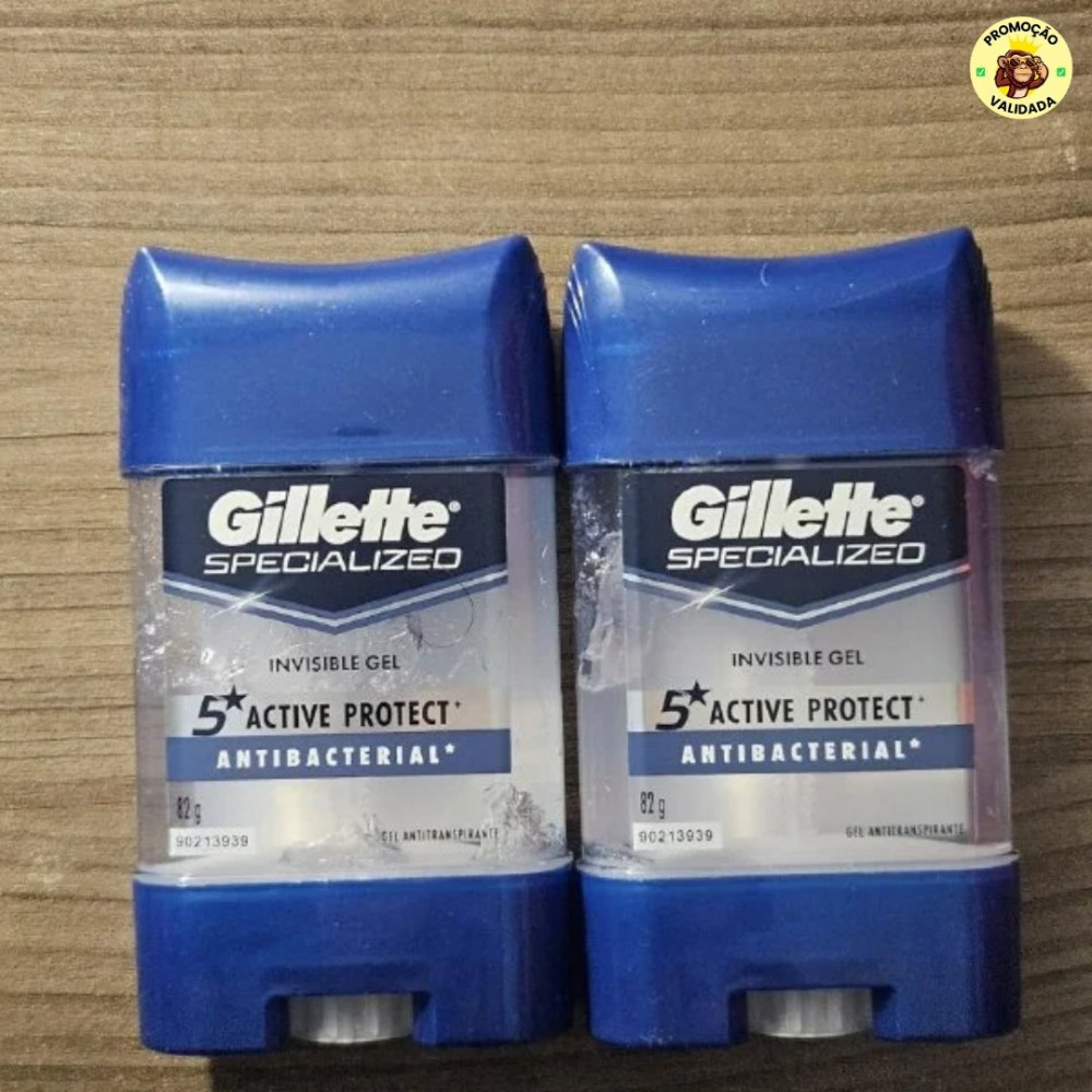 Gillette Desodorante Antitranspirante em Gel Antibacterial