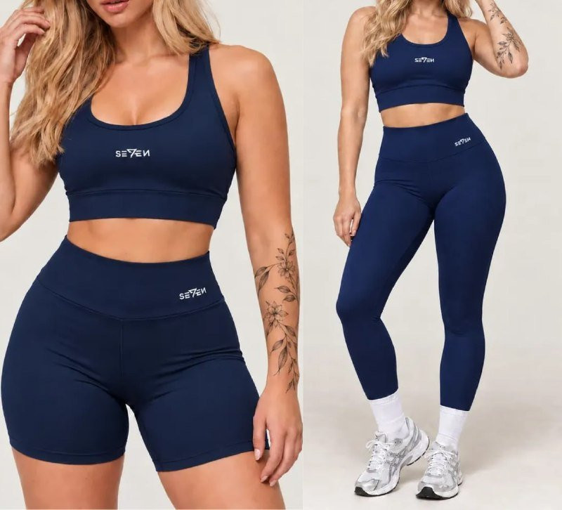 PRAS PRINCESAS IREM TREINAR Kit Conjunto Fitness Top Nadador + Legging + Short
