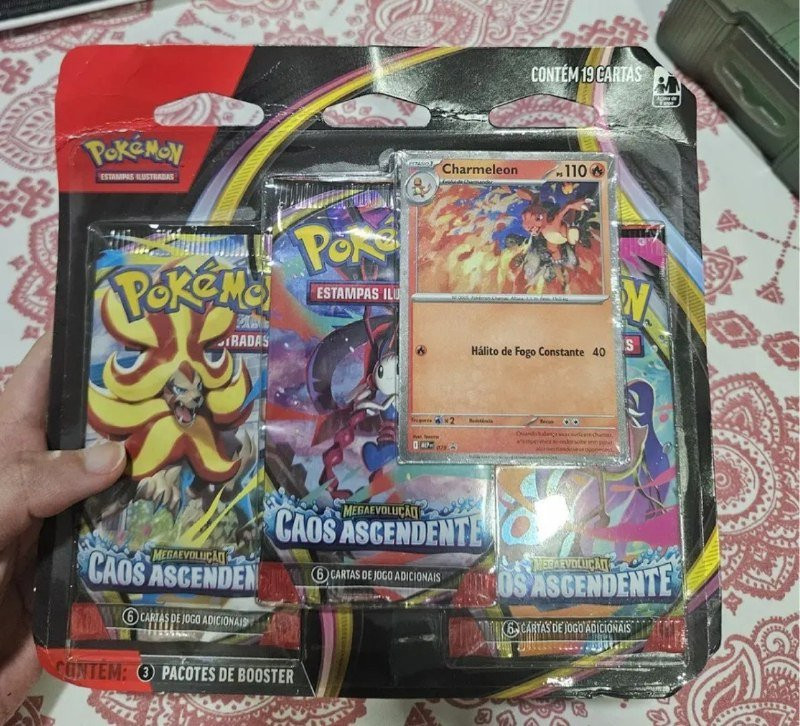 Blister Triplo Pokémon Copag 19 Cartas 3 Mazos