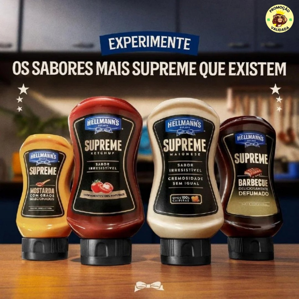 Molho Barbecue Defumado Hellmann's Supreme Squeeze
