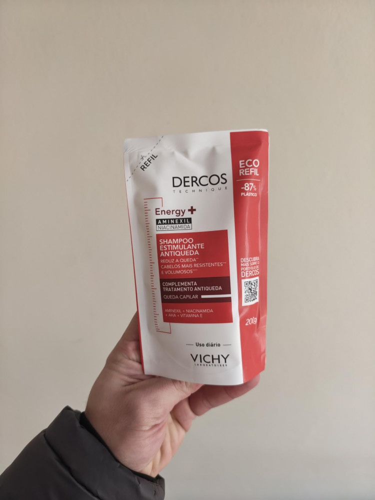 Vichy Dercos Energy+ Shampoo Antiqueda Refil 200g