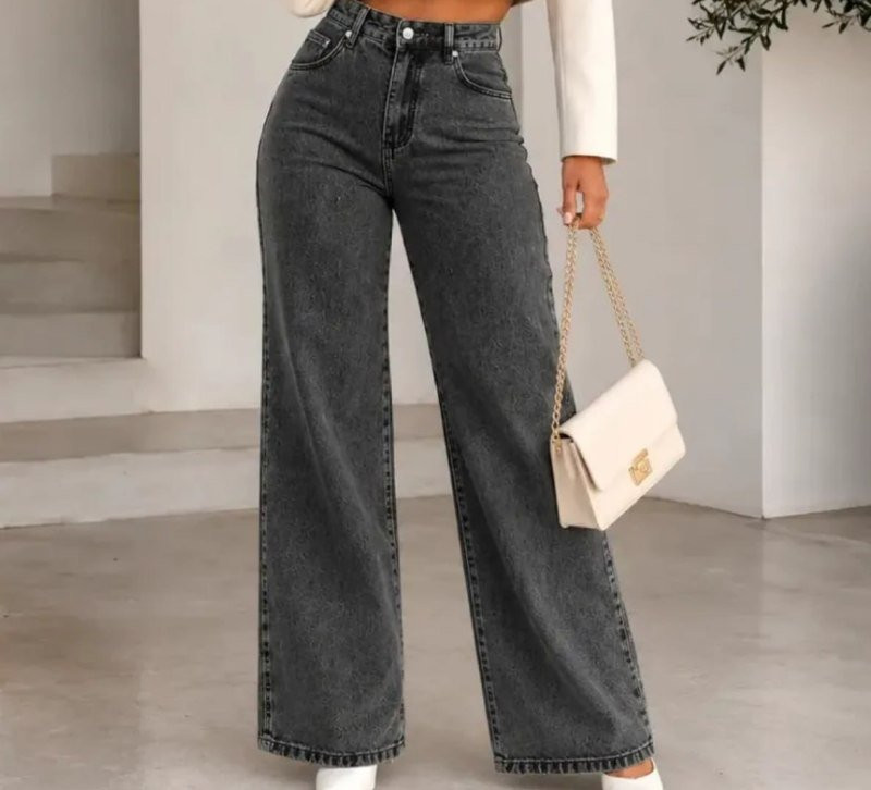 Calça Jeans Pantalona Wide Leg
