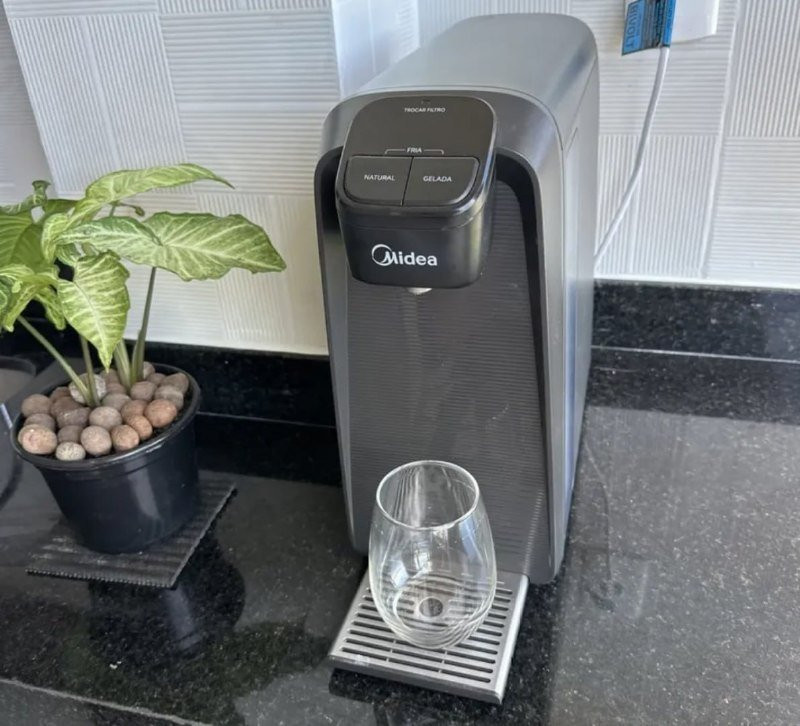 Purificador De Água Slimpure Bivolt Midea Cinza