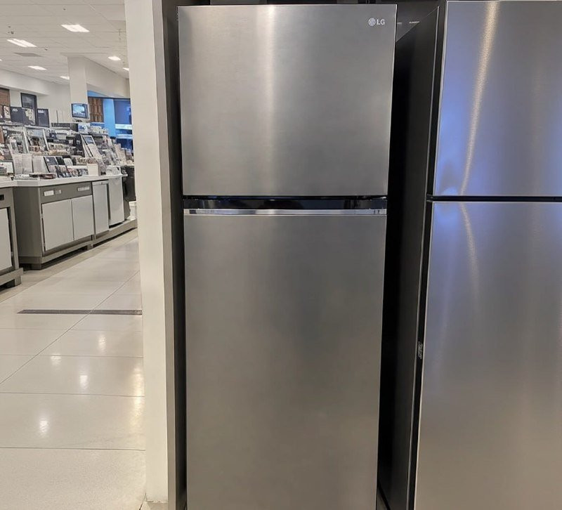 Geladeira LG Frost Free Inverter 375L Inox 127v