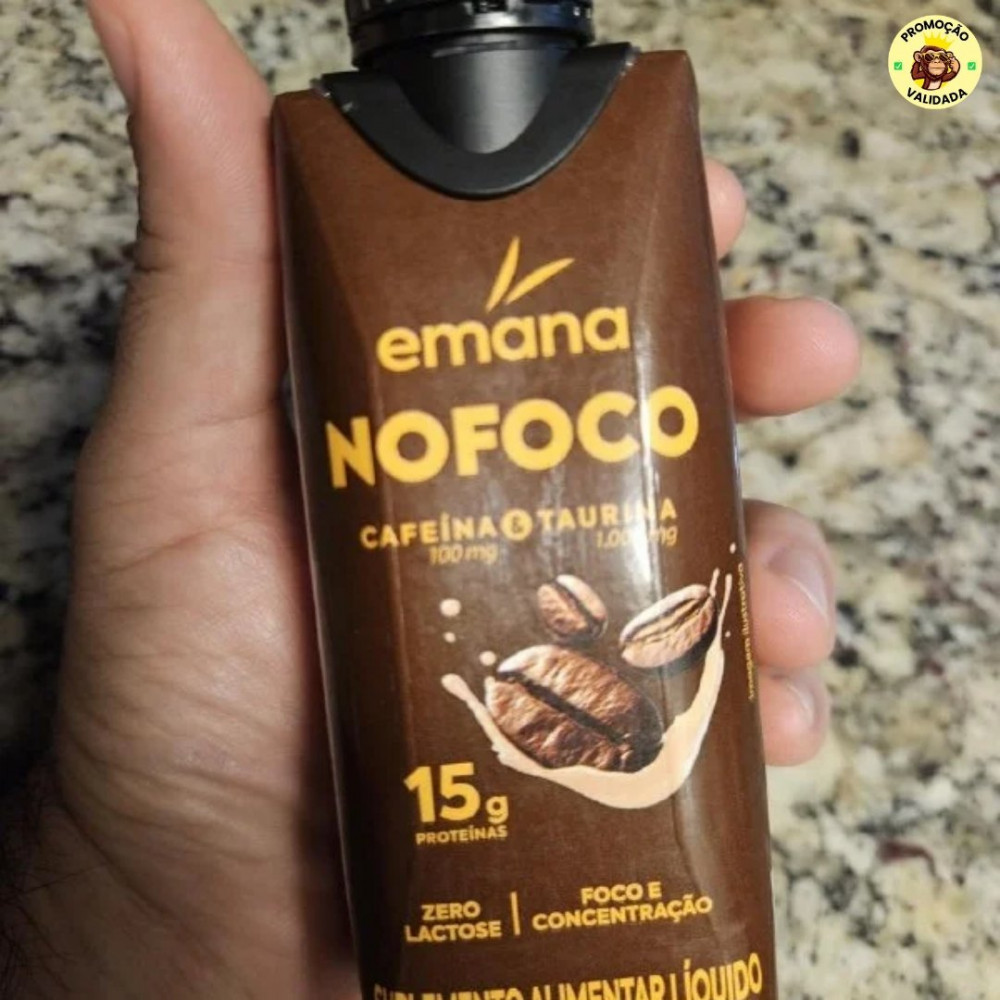 Emana Bebida Proteica NOFOCO 15g Sabor Café - 12 Unidades de 250ml