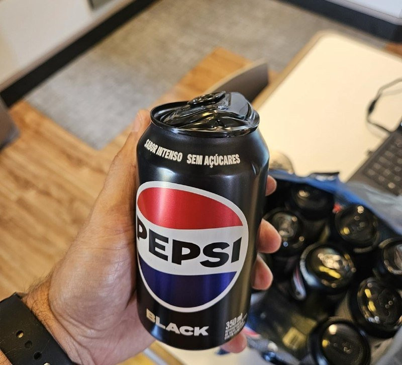 Refrigerante Pepsi Zero BLACK, Lata 350Ml com 12 unidades