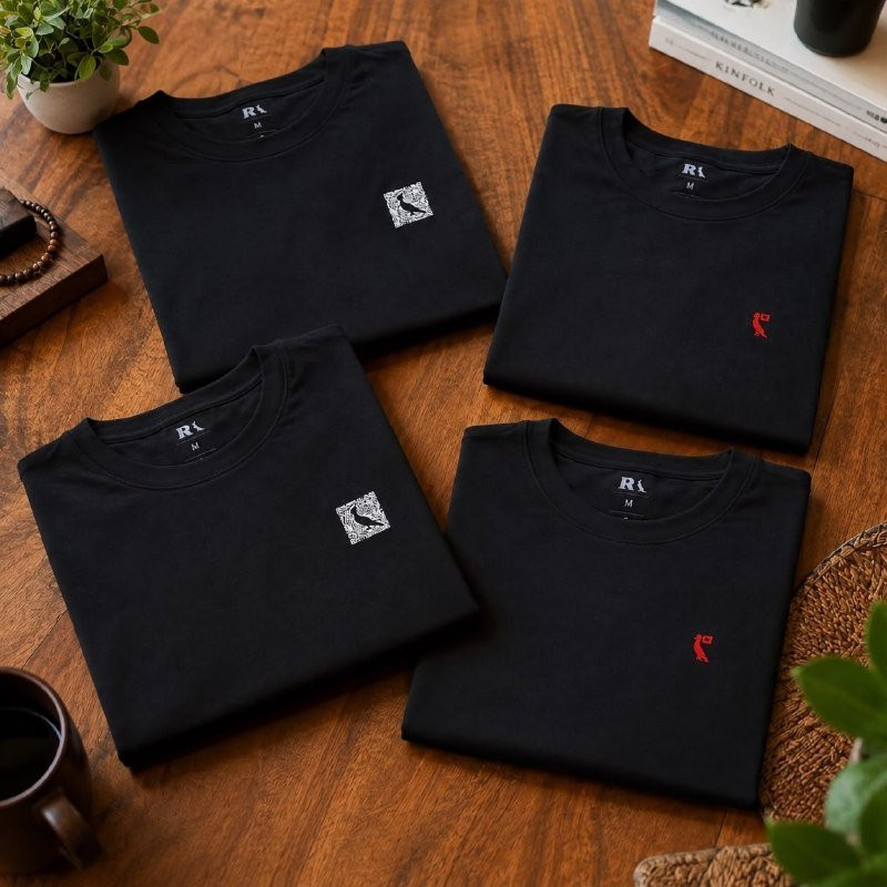 👕 Kit com 2 Camisetas Reserva Notificação E Qrcode