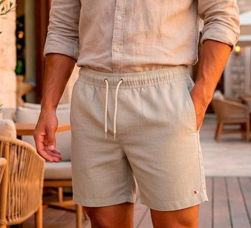 Bermuda Shorts Sandrini Linho Casual