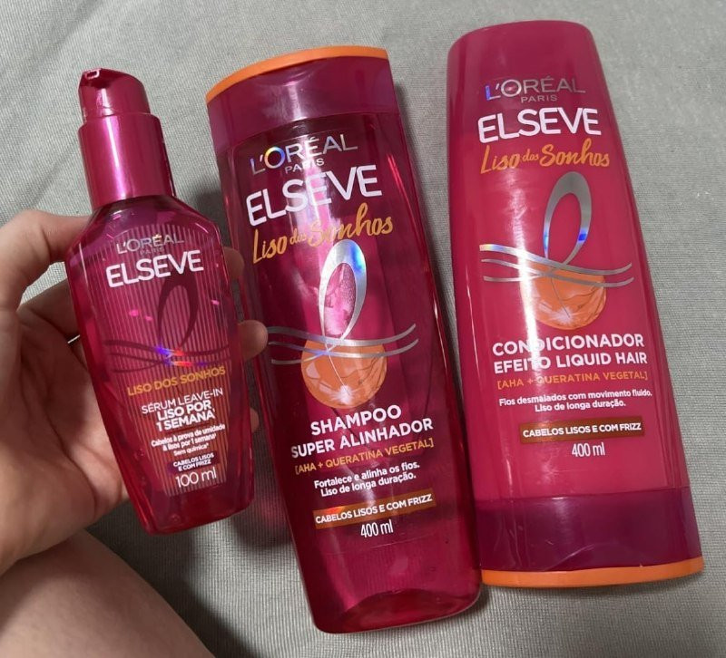 L'Oréal Paris Elseve Liso dos Sonhos (Shampoo, Condicionador e Sérum)