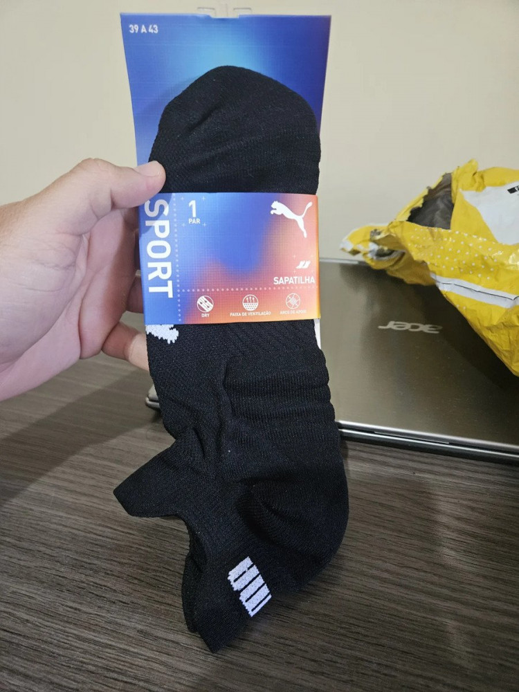 Meia Puma Poliamida Esportiva Corrida Soquete G