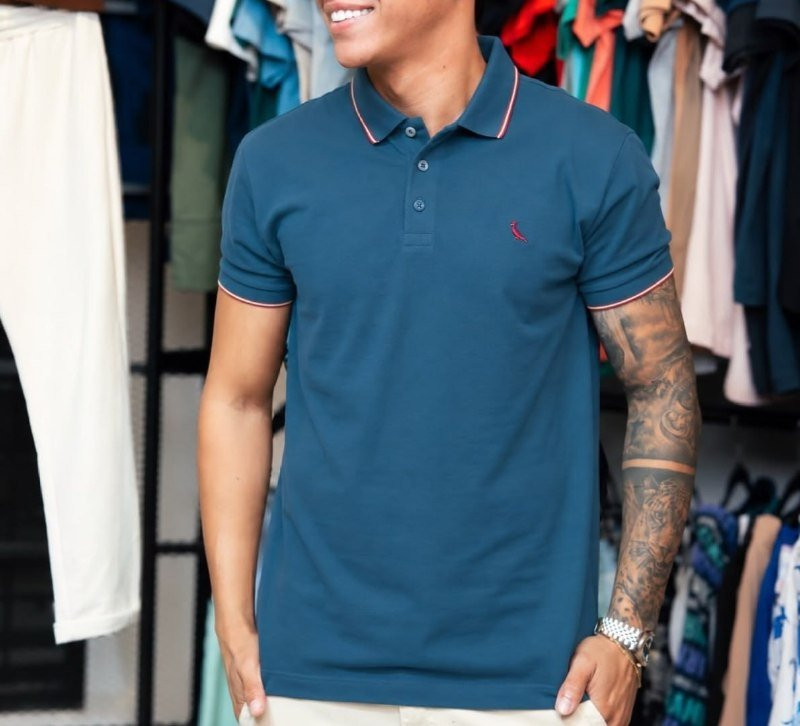 Camisa Polo Reserva Enxuto Novo Friso
