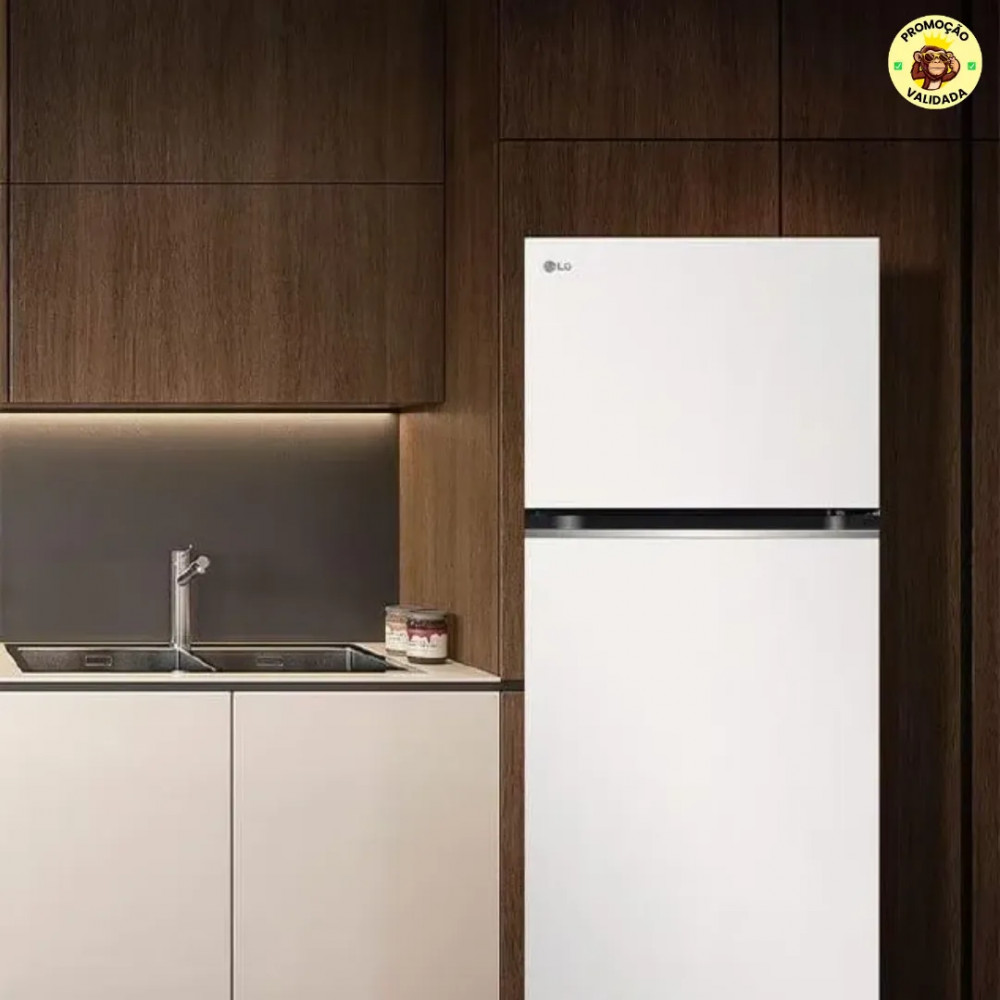 🧊 Geladeira LG Frost Free Inverter 395l Duplex Cor Branca - 12 Branco 110V