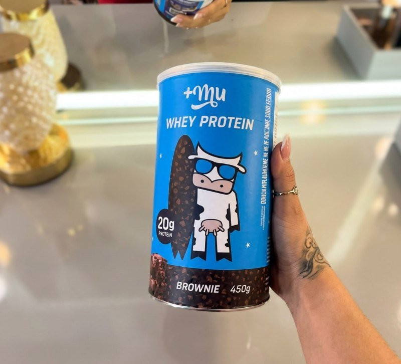 Mu Whey Concentrado Brownie 20g Proteína - 450g
