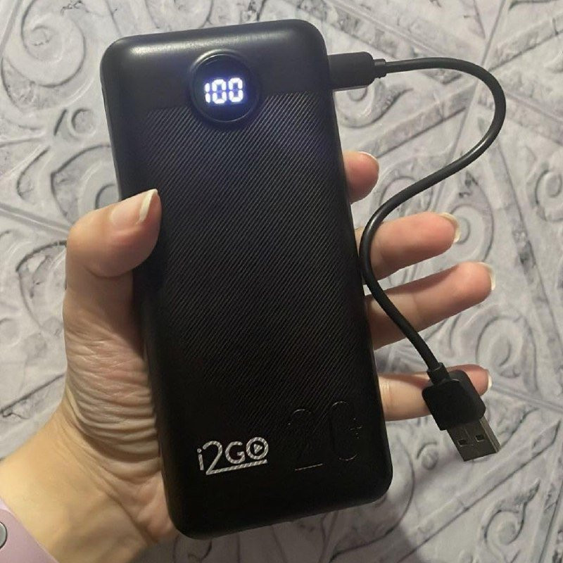 Carregador Portátil (Power Bank) Ultra Rápido 20000mAh I2GO