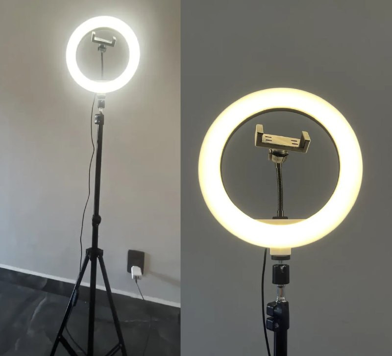 Ringlinght Led Lumi Estudio Profissional Com Tripe 210m