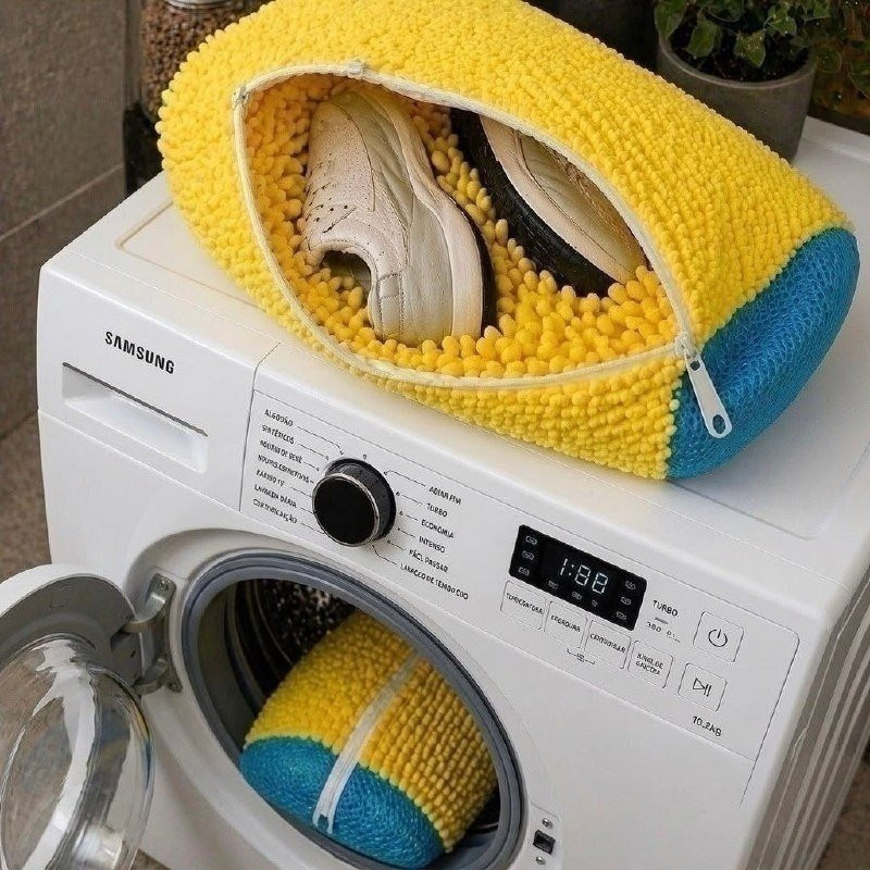 Kit com 2 Sacos para Lavar Sapatos na Máquina