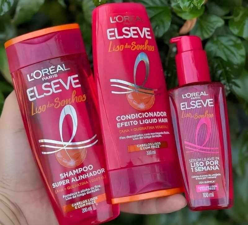 L'Oréal Paris Elseve Liso dos Sonhos (Shampoo, Condicionador e Sérum)
