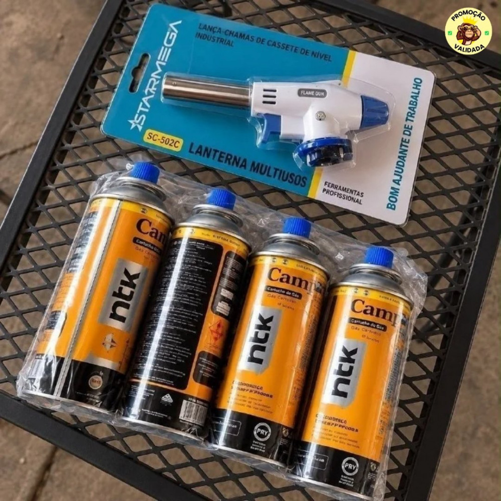 Kit Maçarico Portátil Automático
