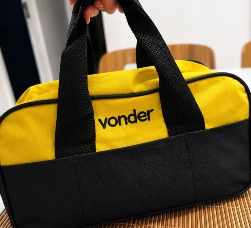 Bolsa Vonder em Lona Para Ferramentas 8 Divisões