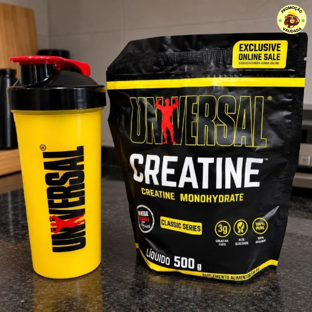 Creatina 500g Coqueteleira Universal Nutrition
