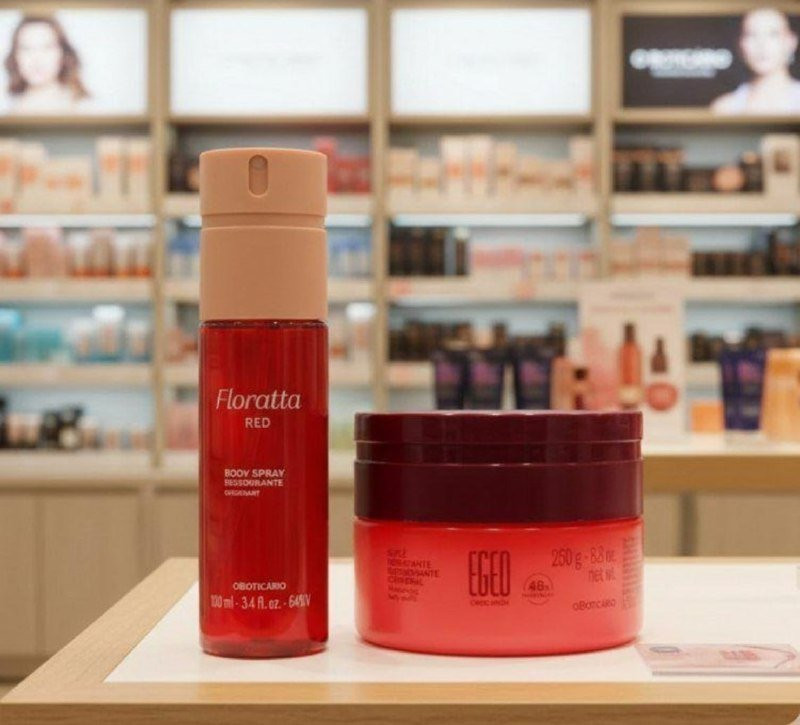 Combo Floratta Red E Egeo Choc High: Body Spray + Sufle Hidratante