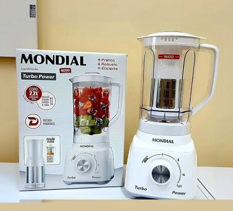 Liquidificador Turbo Power Mondial 550W