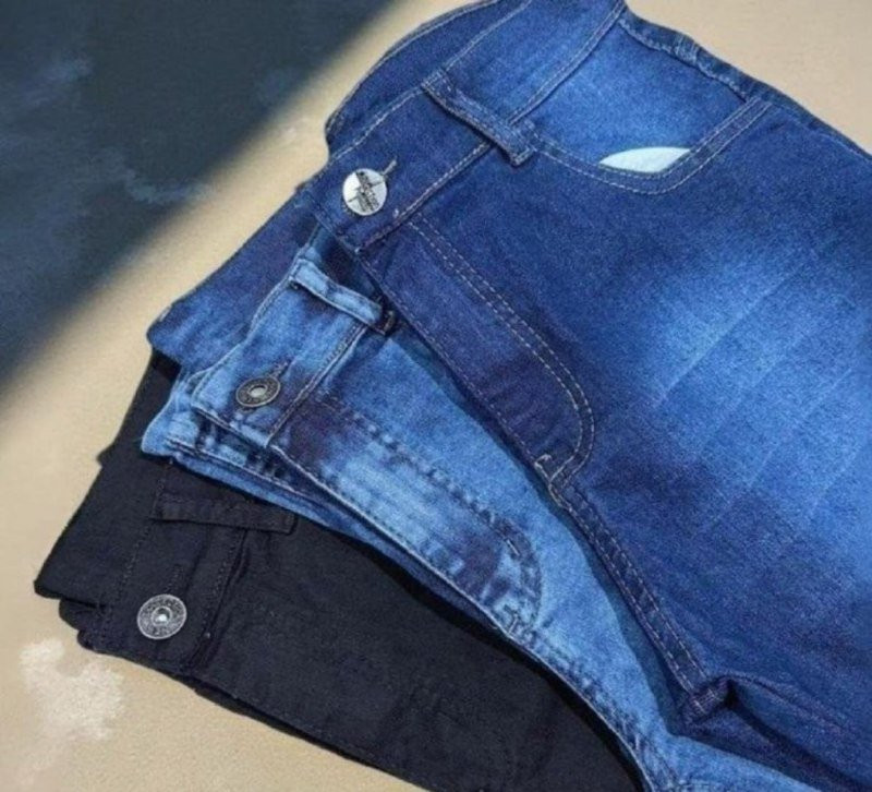 Kit 3 Calças Jeans Masculina com Elastano
