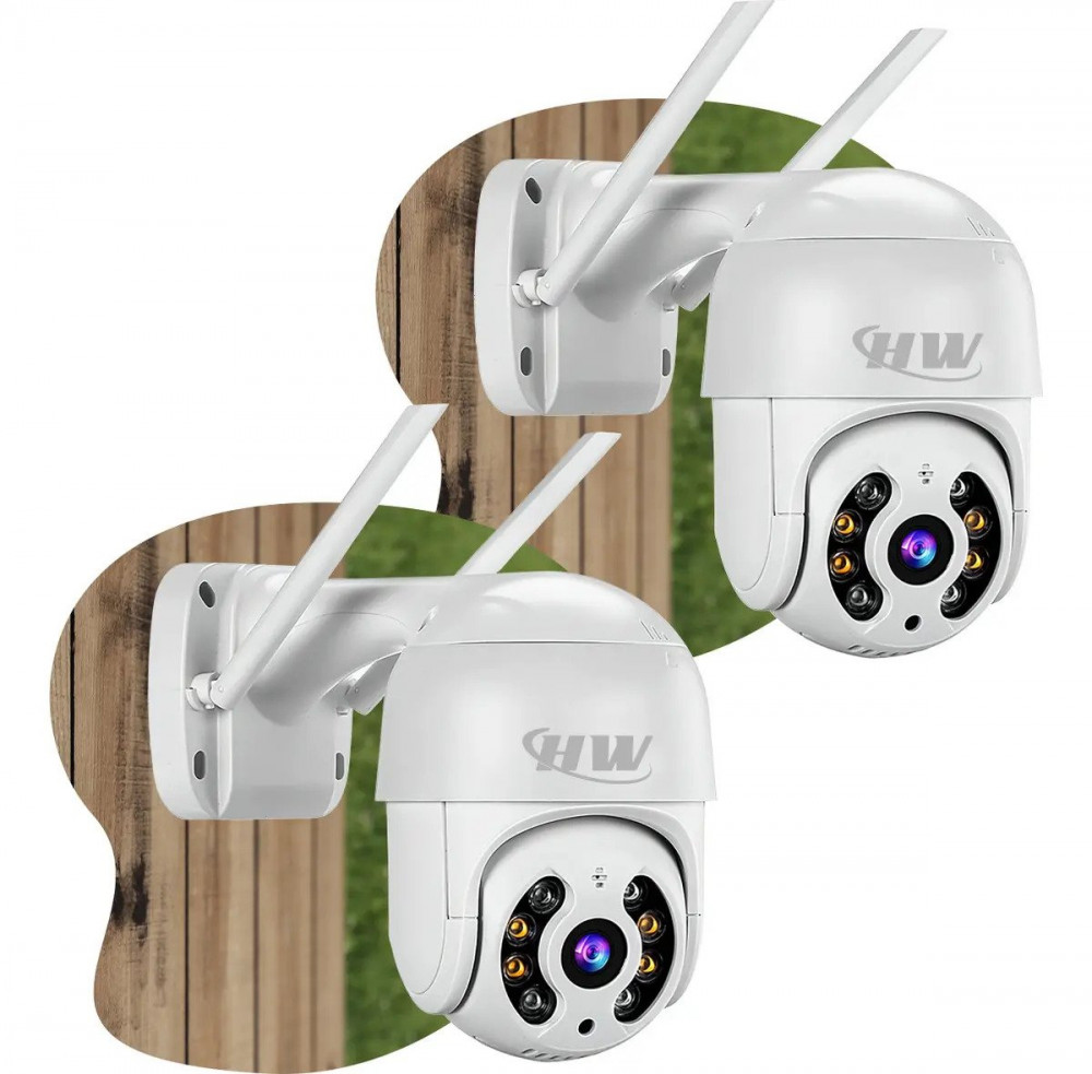 Kit 2 Câmeras IP Icsee Wifi à prova d'água