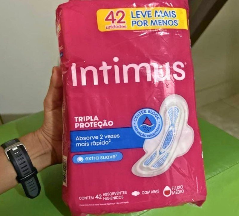 🩸 Absorvente Intimus Toda Protegida Dia Suave com abas - 42 unidades