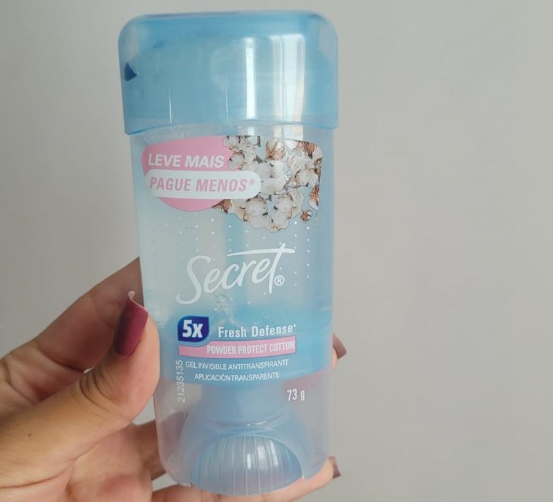 Secret Desodorante Antitranspirante em Gel Proteção de Algodão 73g