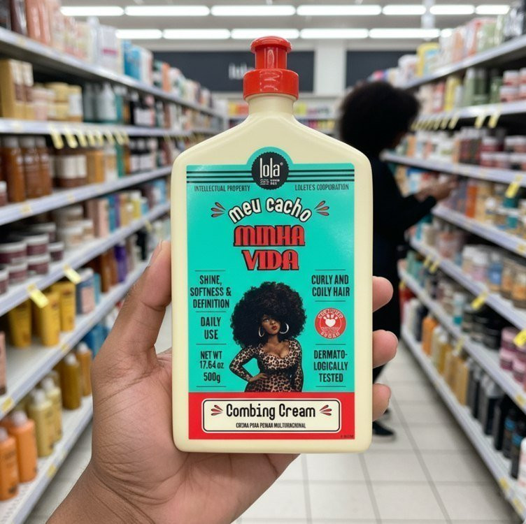 🌊 Meu Cacho Minha Vida, Creme de Pentear, 500ml - Lola
