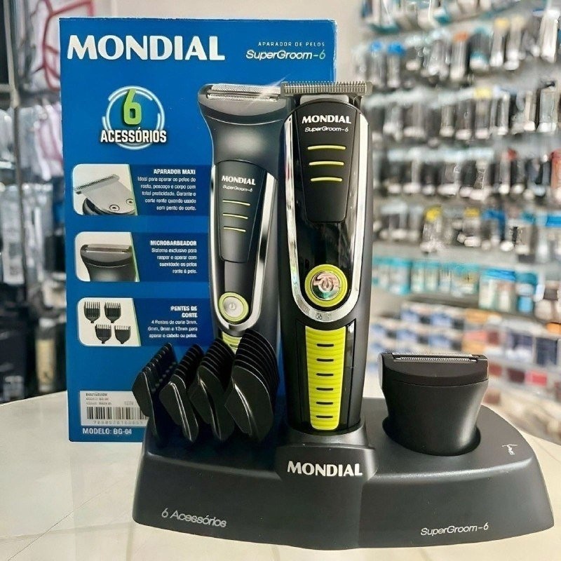 Aparador de Pelos Super Groom 06 Mondial 6W Bivolt