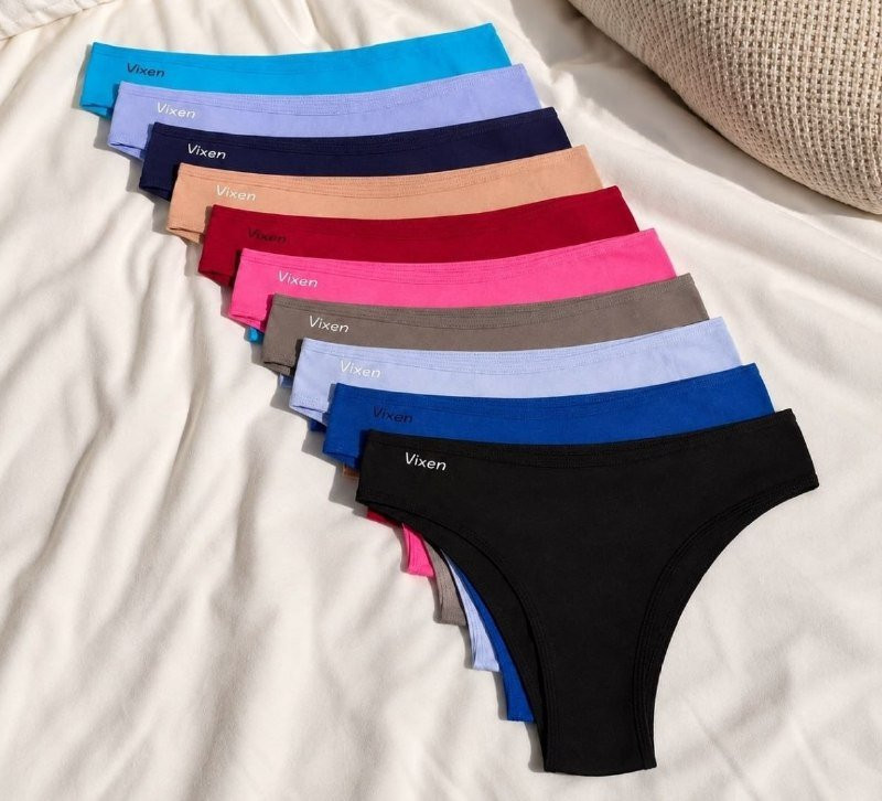 Kit 10 Calcinha Feminina De Algodão Tanga