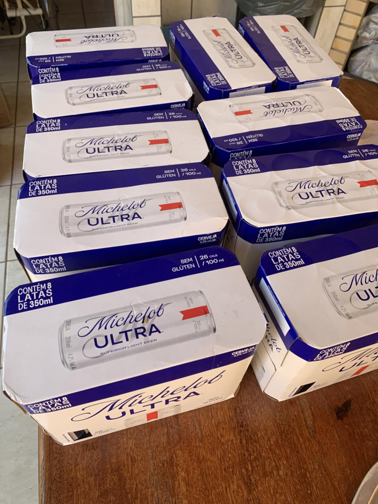 Cerveja Michelob Ultra Lata Pack 8 unidades 350ml
