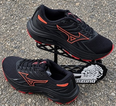 Tênis Mizuno Jet 8 Masculino Preto e Vermelho