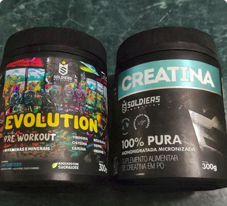 Creatina 300g e Pré-treino Blueberry 300g