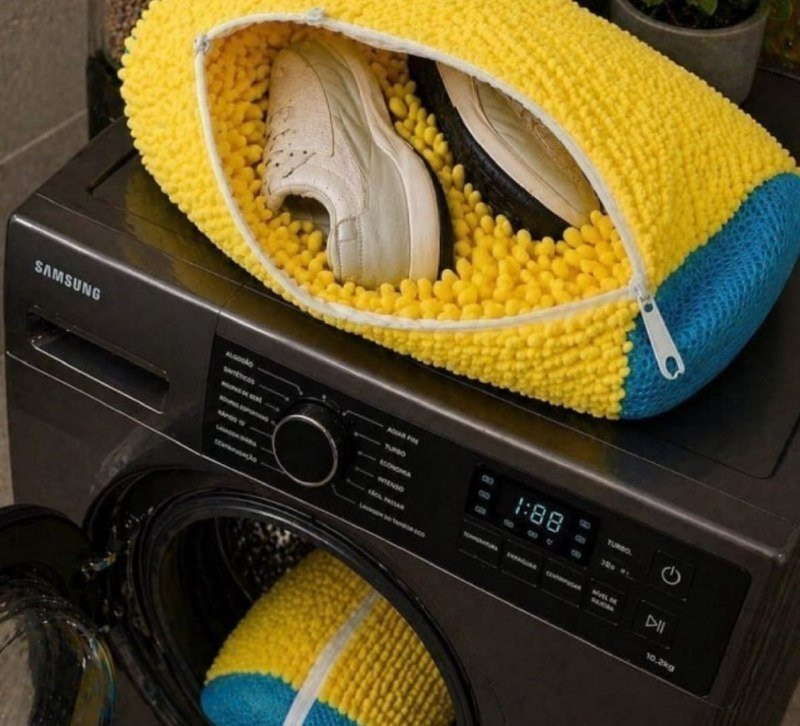 Kit com 2 Sacos Para Lavar Sapatos na Máquina