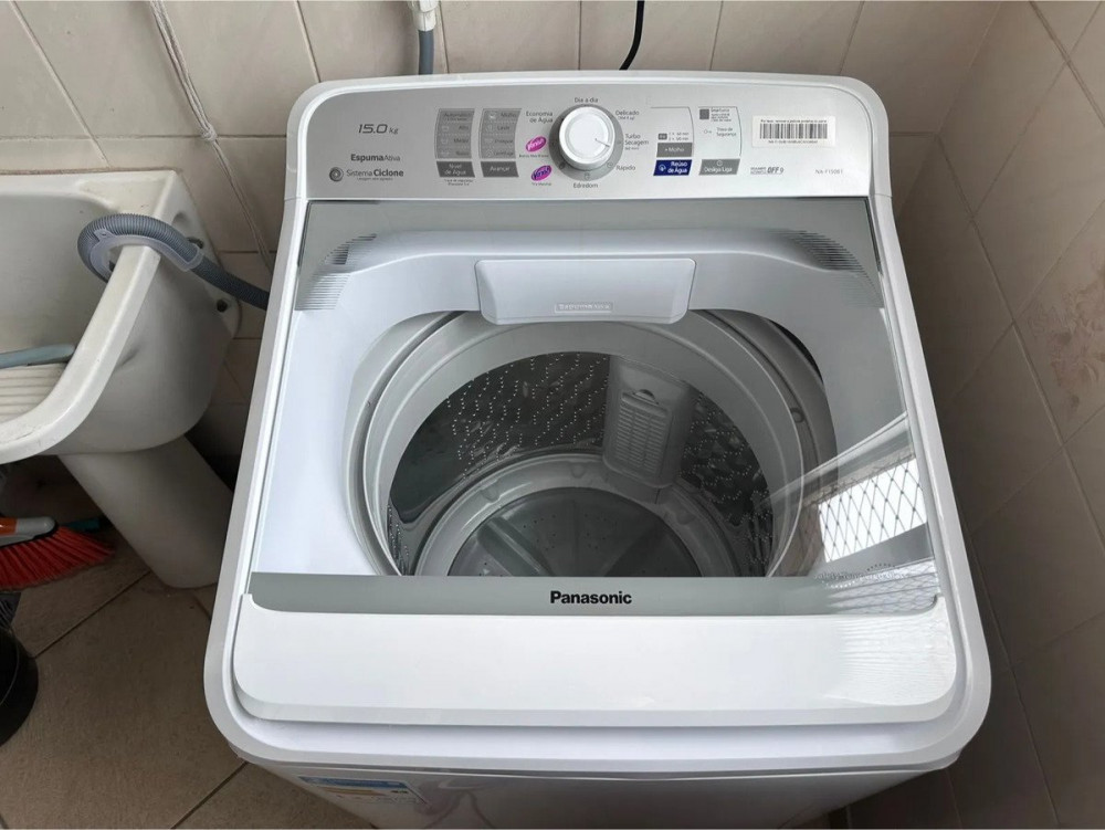 Máquina de Lavar Panasonic 15kg Branca 127v