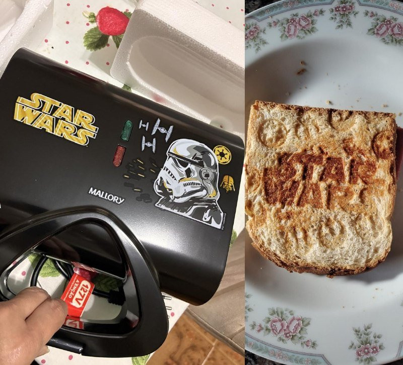 Sanduicheira Elétrica Mallory Star Wars Empire Plates 127V