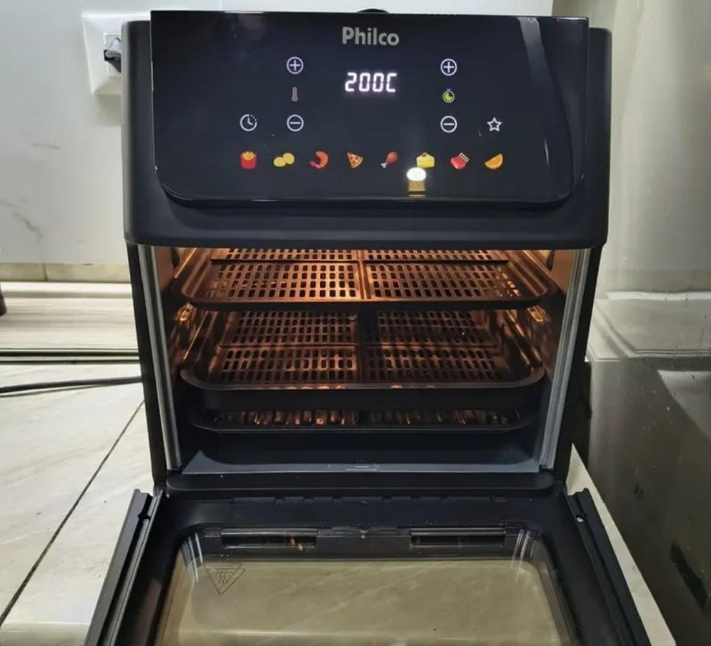 🔥  Fritadeira Air Fryer Oven 11 Litros 1800w 8 Funções Philco - 127V