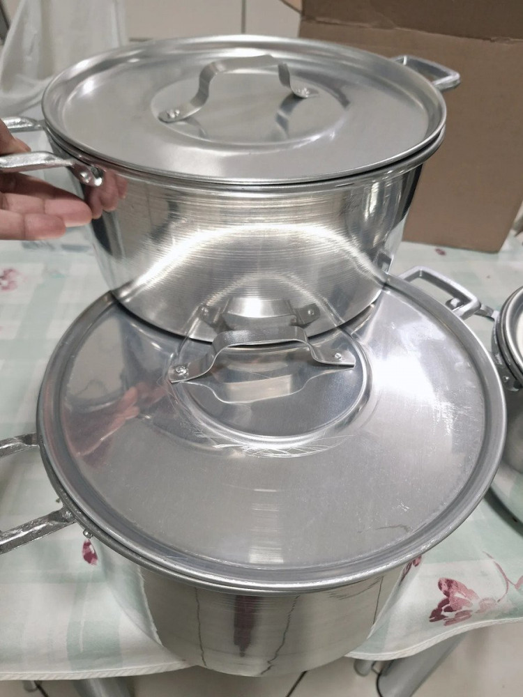 Kit Panela Feijoada Alumínio 3 Peças Prata