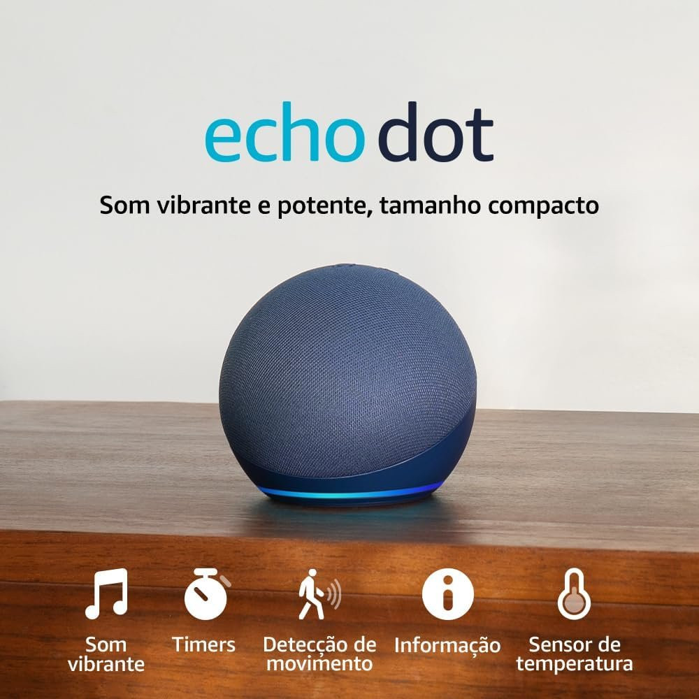 Echo Dot Smart Speaker com Alexa - Cor Azul