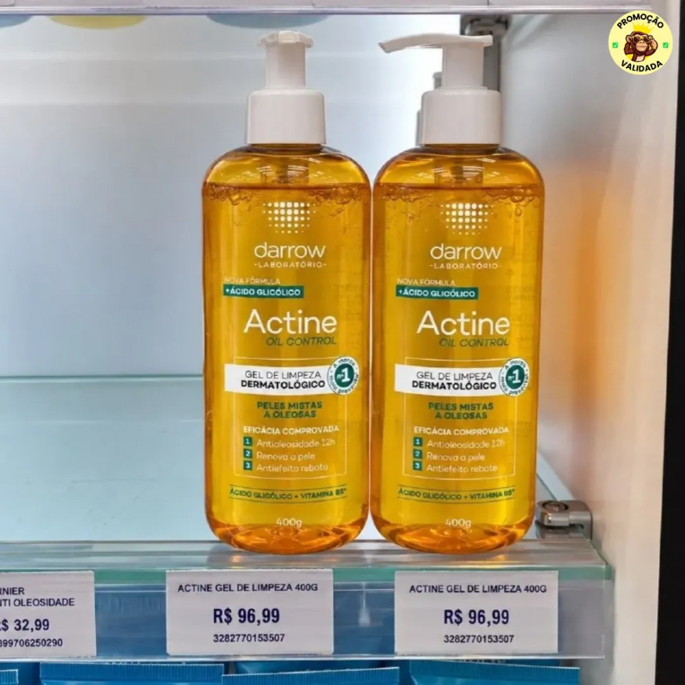 Gel de Limpeza Facial Darrow Actine Oil Control Oleosa 400g