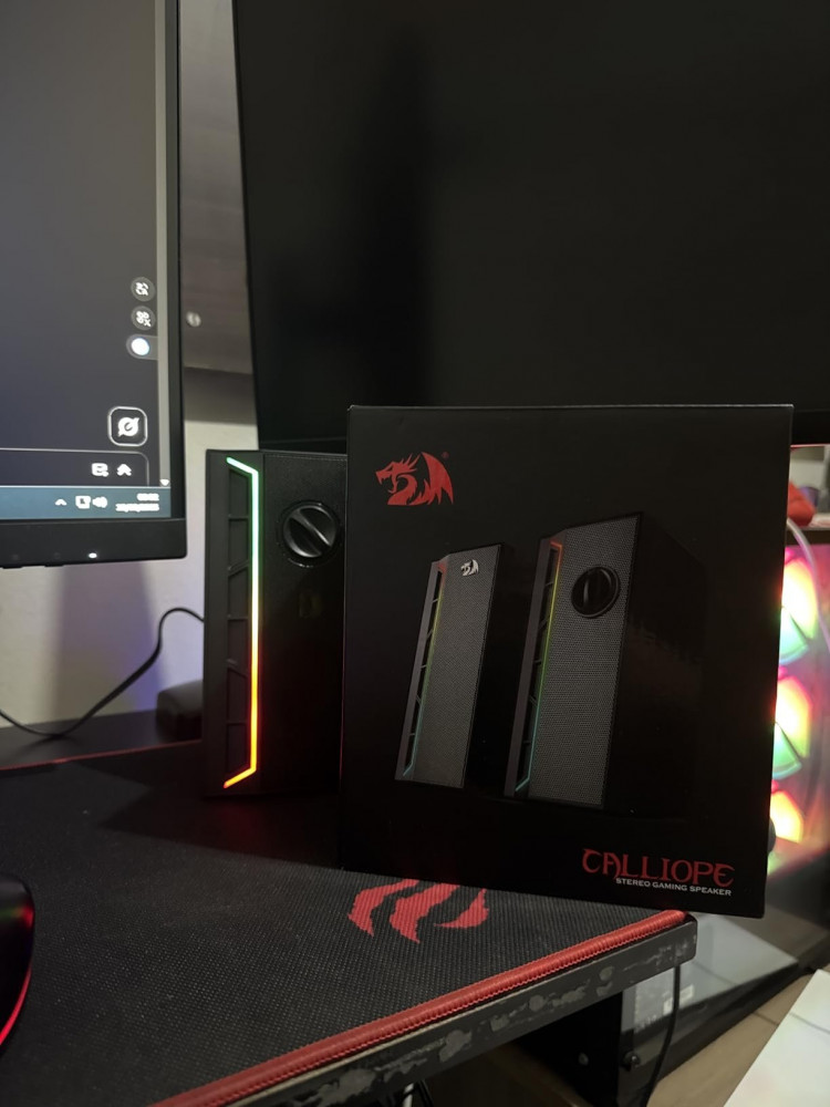 Caixa de Som Gamer Calliope RGB Preto