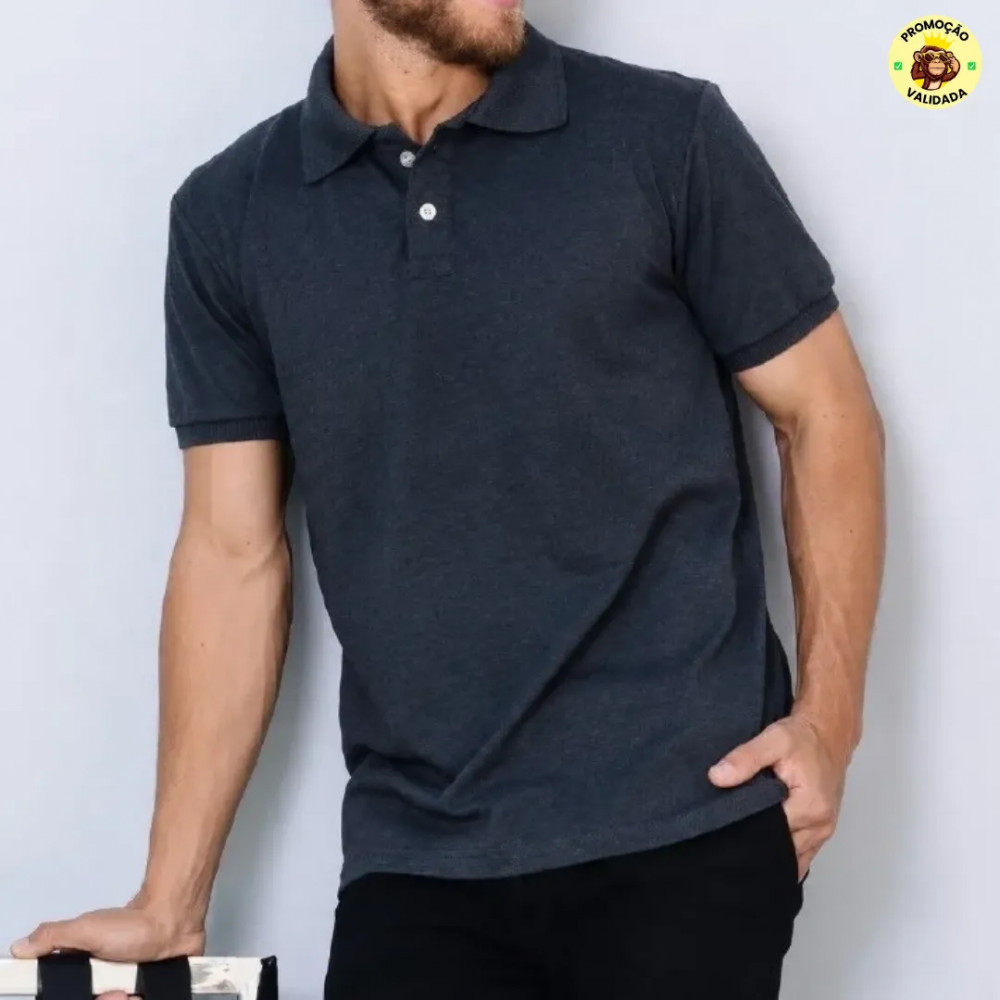Kit com 2 Camisas Polo Golo Piquet