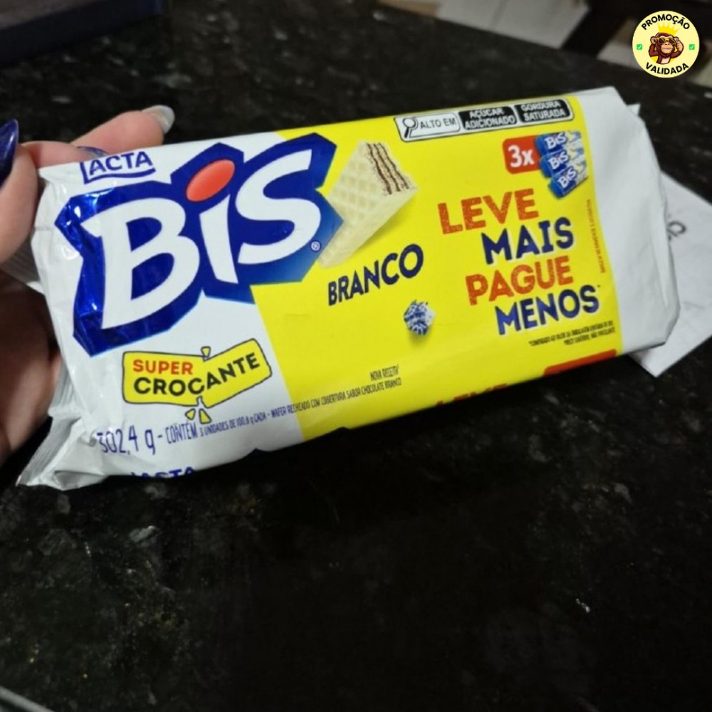 Lacta Bis Laka - Chocolate Branco Kit 3 Unidades