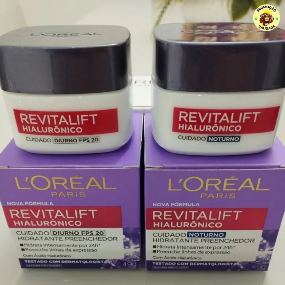 Kit Hidratante Facial L'Oréal Paris Revitalift Hialurônico
