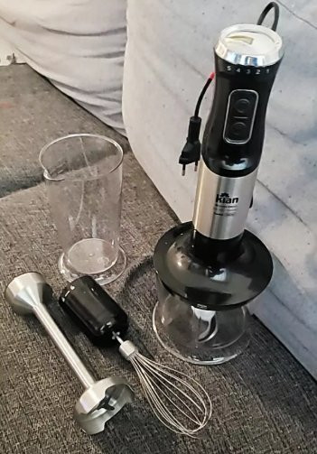 Mixer 3 em 1 1000W Inox Kian Preto 700ml